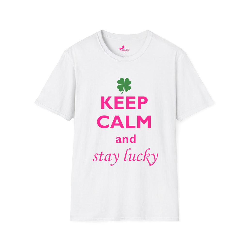 keep calm and stay lucky t-shirt