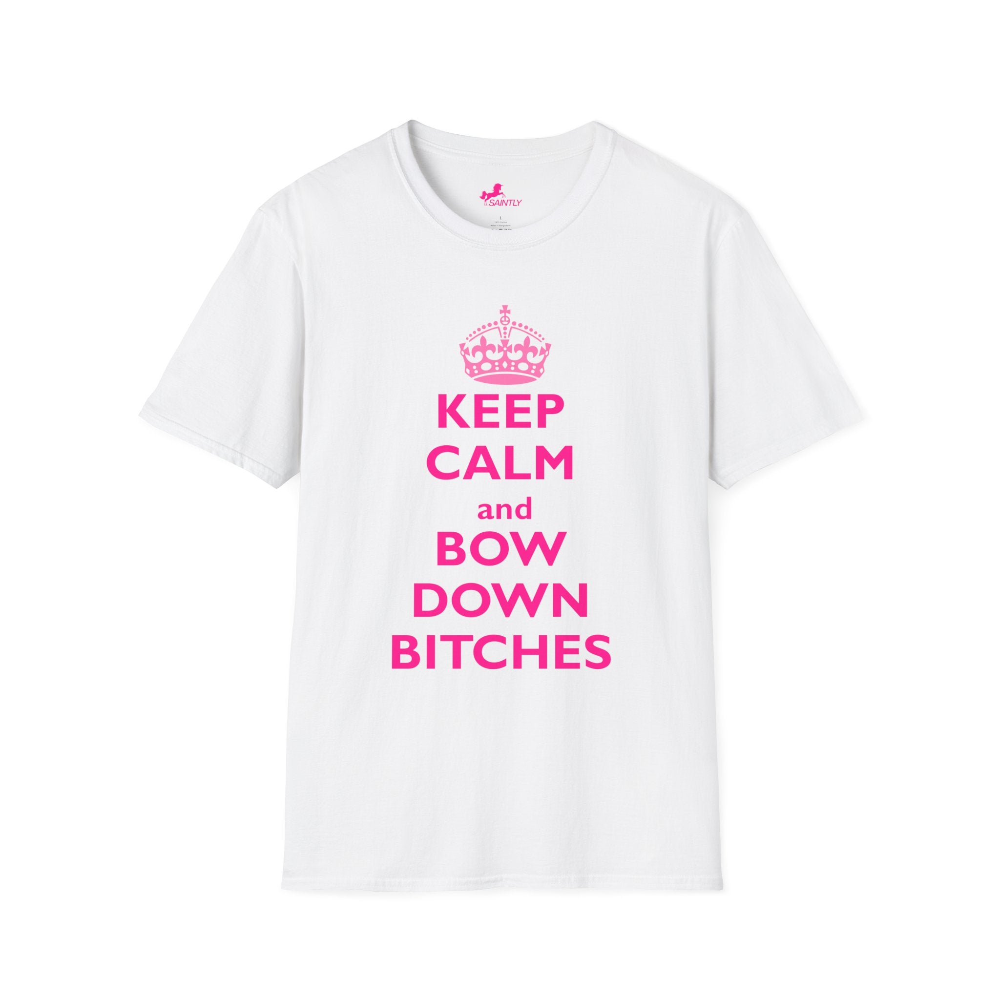keep calm and bow down bitches t-shirt