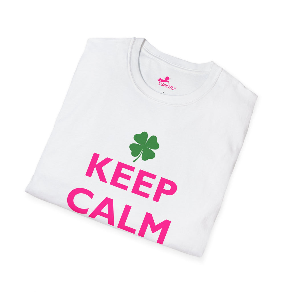 keep calm and stay lucky t-shirt