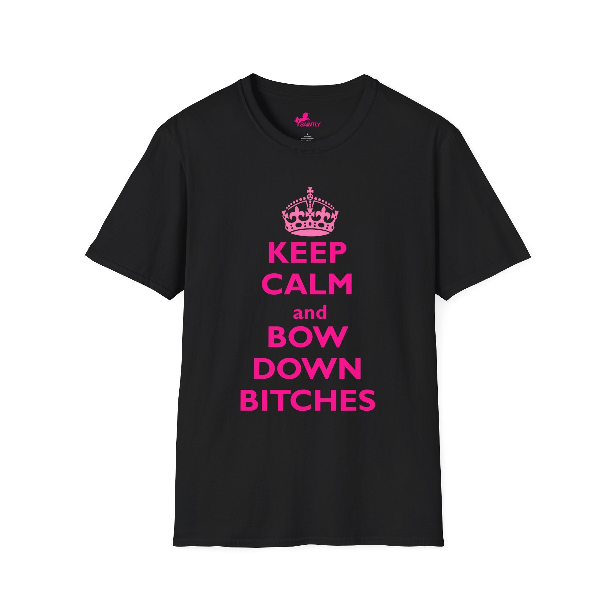 keep calm and bow down bitches t-shirt